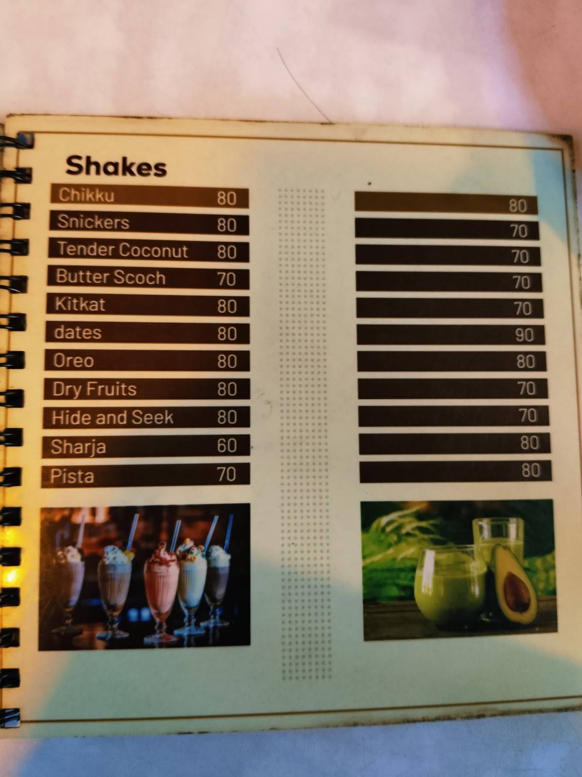Kava Resto Cafe menu