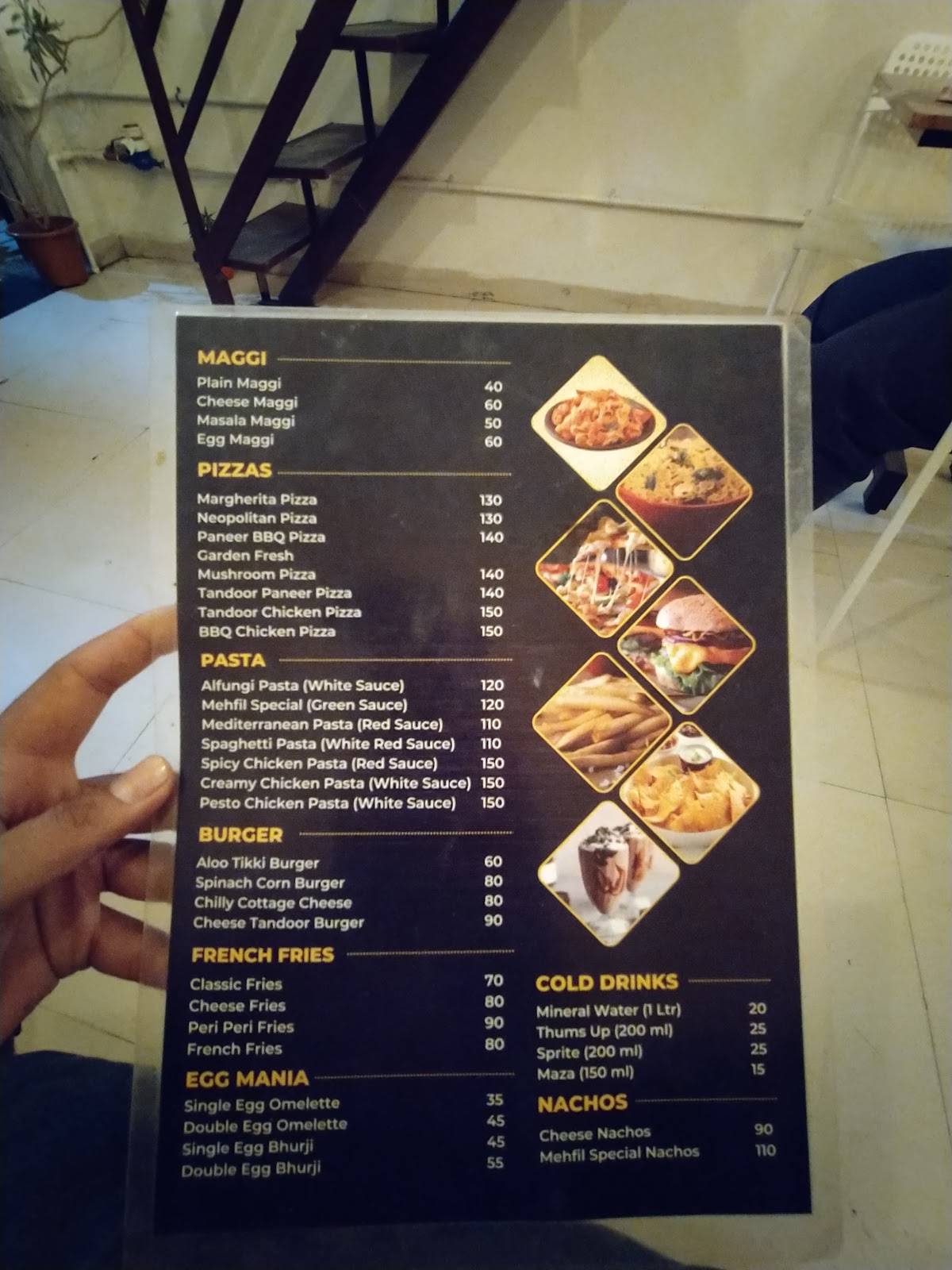 MEHFIL CAFE menu