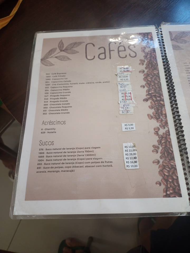 Padaria Pão Mania cardápio