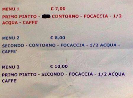 Menu di Cafè Rouge 