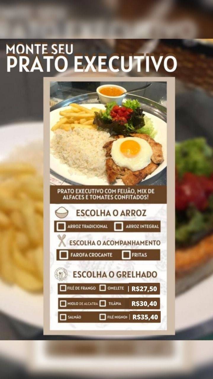 Café com Broa cardápio