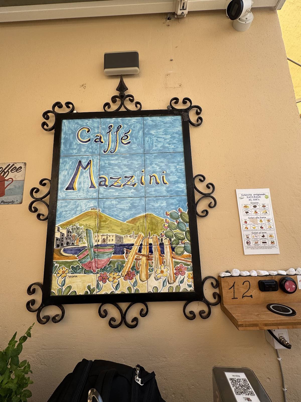 Menu di Caffè Mazzini 