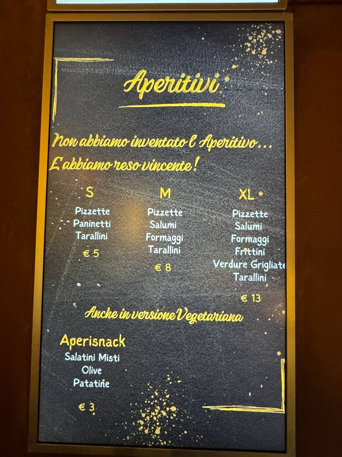 Menu di Caffe' Verdi 