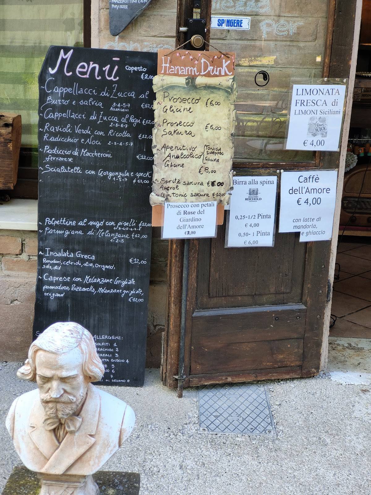 Menu di Caffetteria Ristoro Schifanoia 