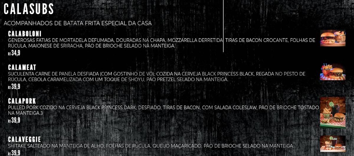 Calabouço Heavy & Rock Bar cardápio