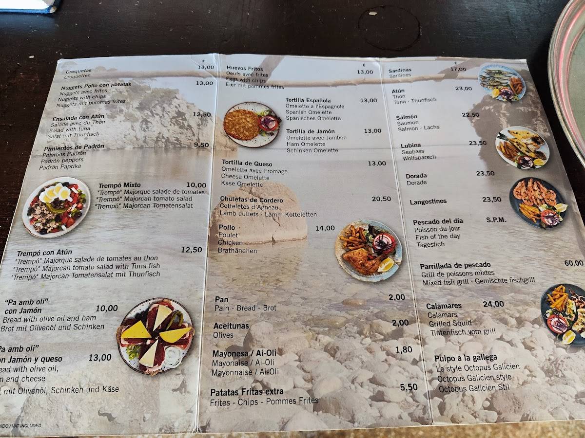 Carta Del Restaurante Ca n Lluc Deya