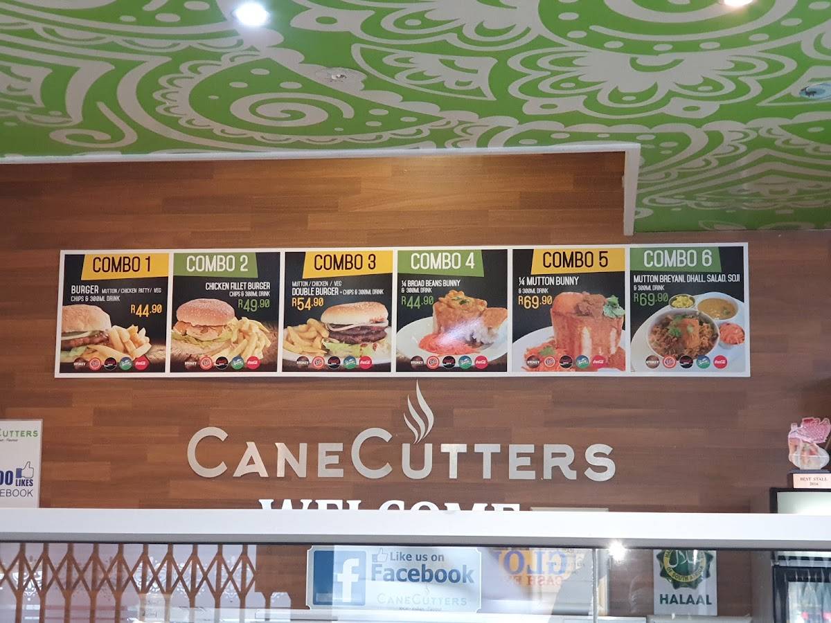 Menu at Canecutters Glenwood restaurant, Durban, 5355 Helen Joseph Rd