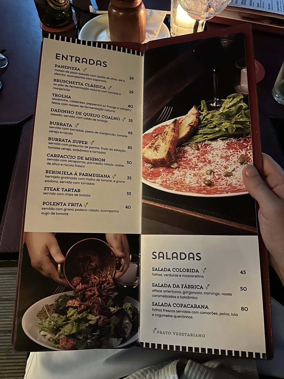 Carlo Ristorante cardápio