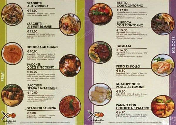 Menu di Bistrot Al Cartoccio 