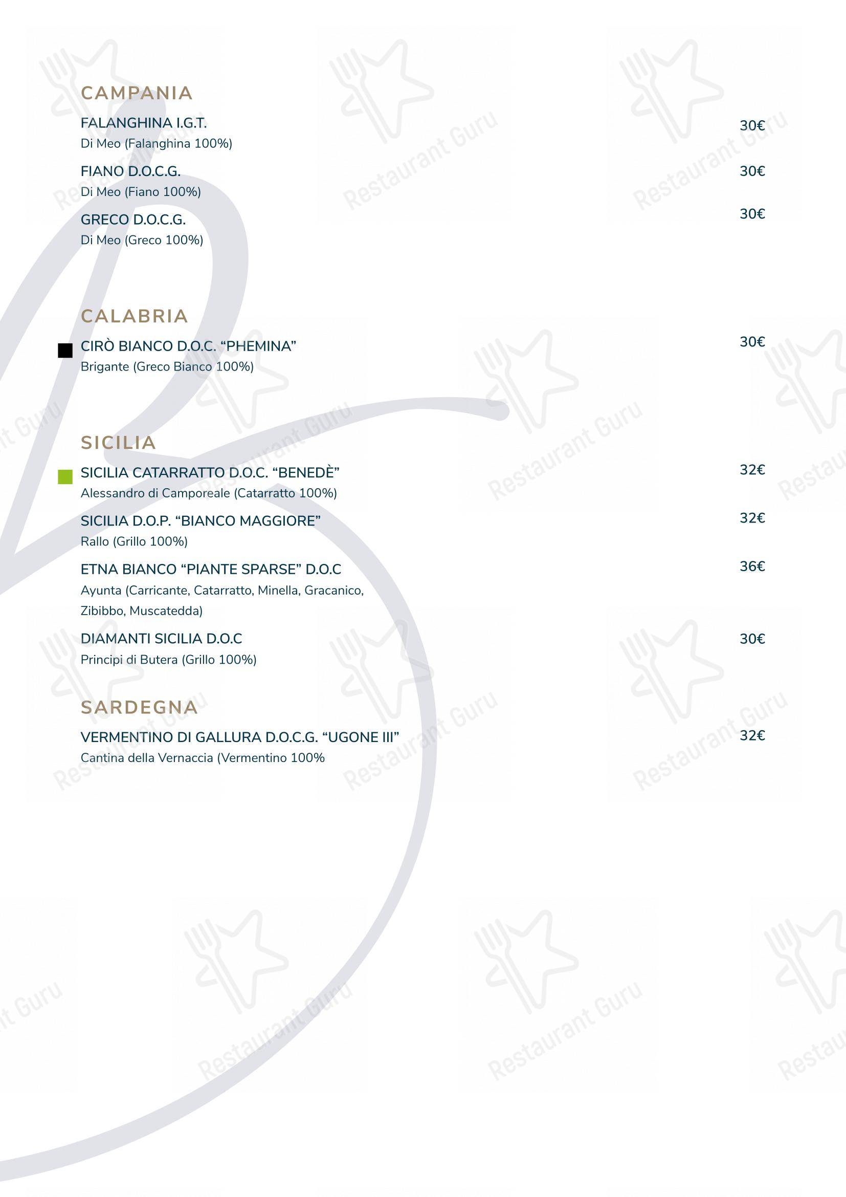 Menu bar per Casa Bi Restaurant in Milano