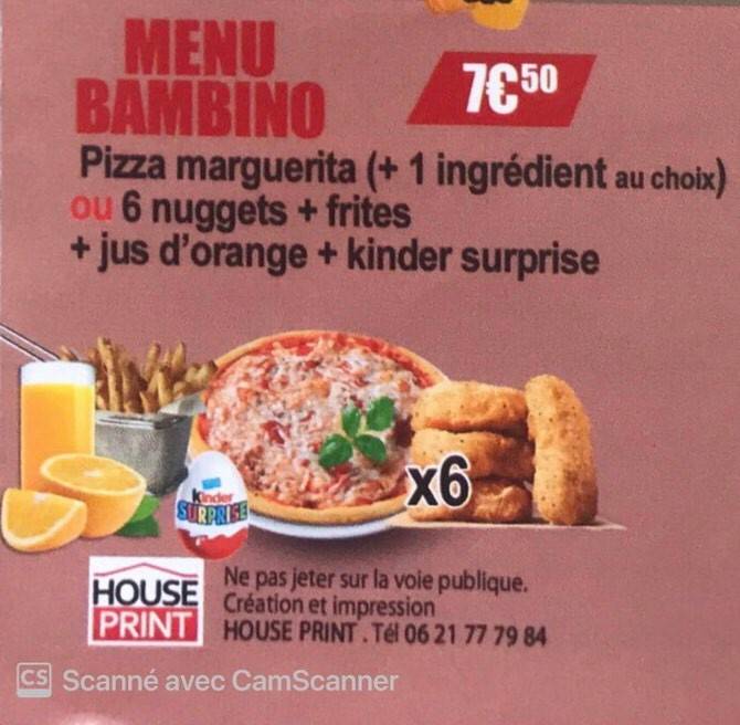 Menu de Casa Di Roma Pizza