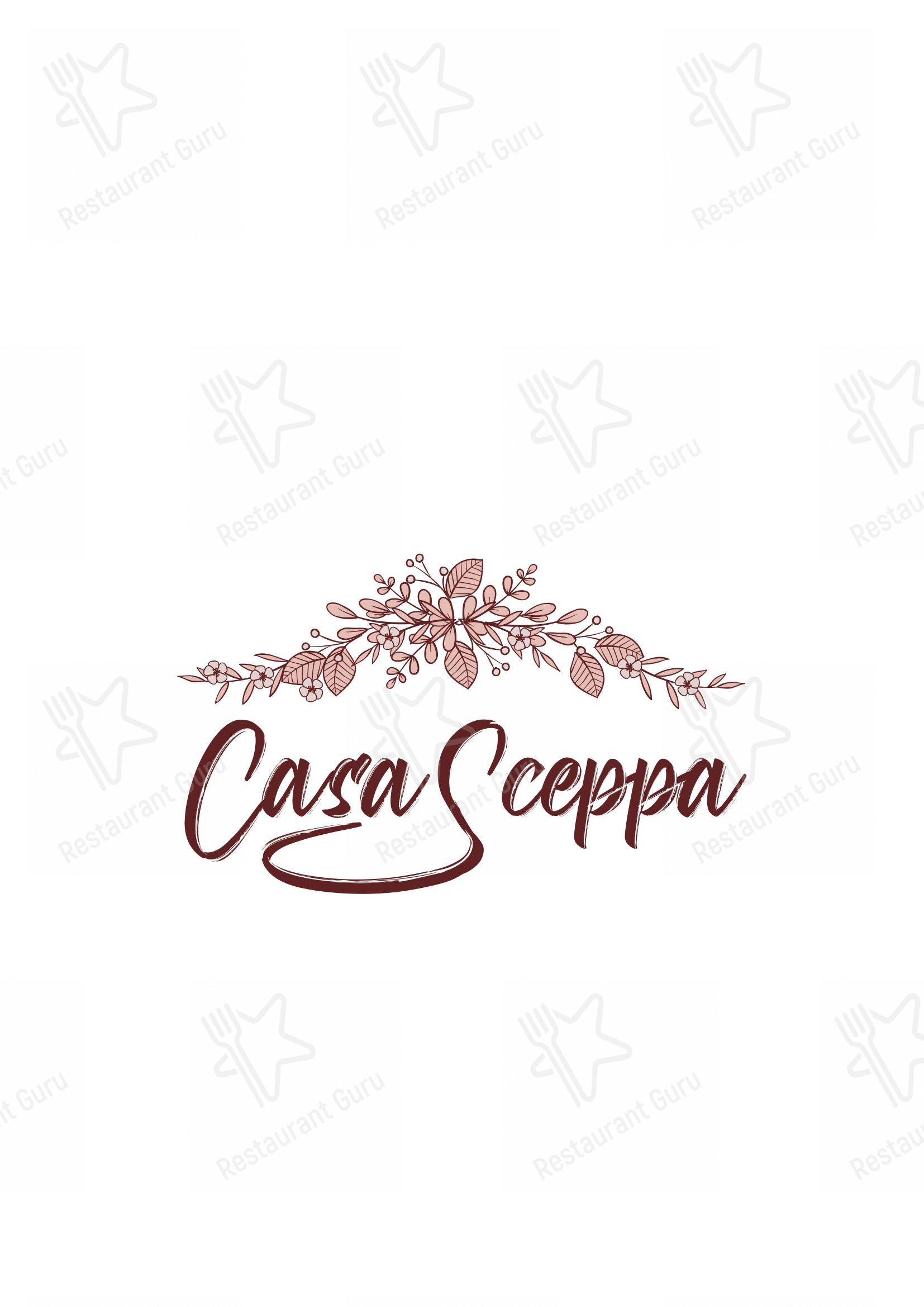 Menu per Casa Sceppa ristorante