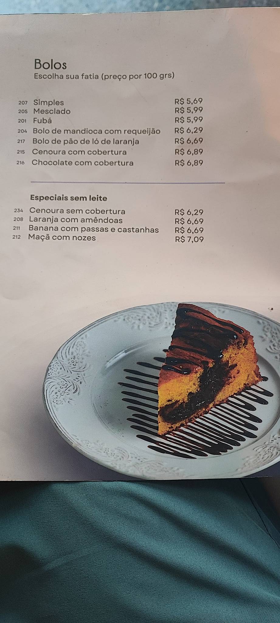 Casa de Biscoitos Mineiros Asa Norte cardápio