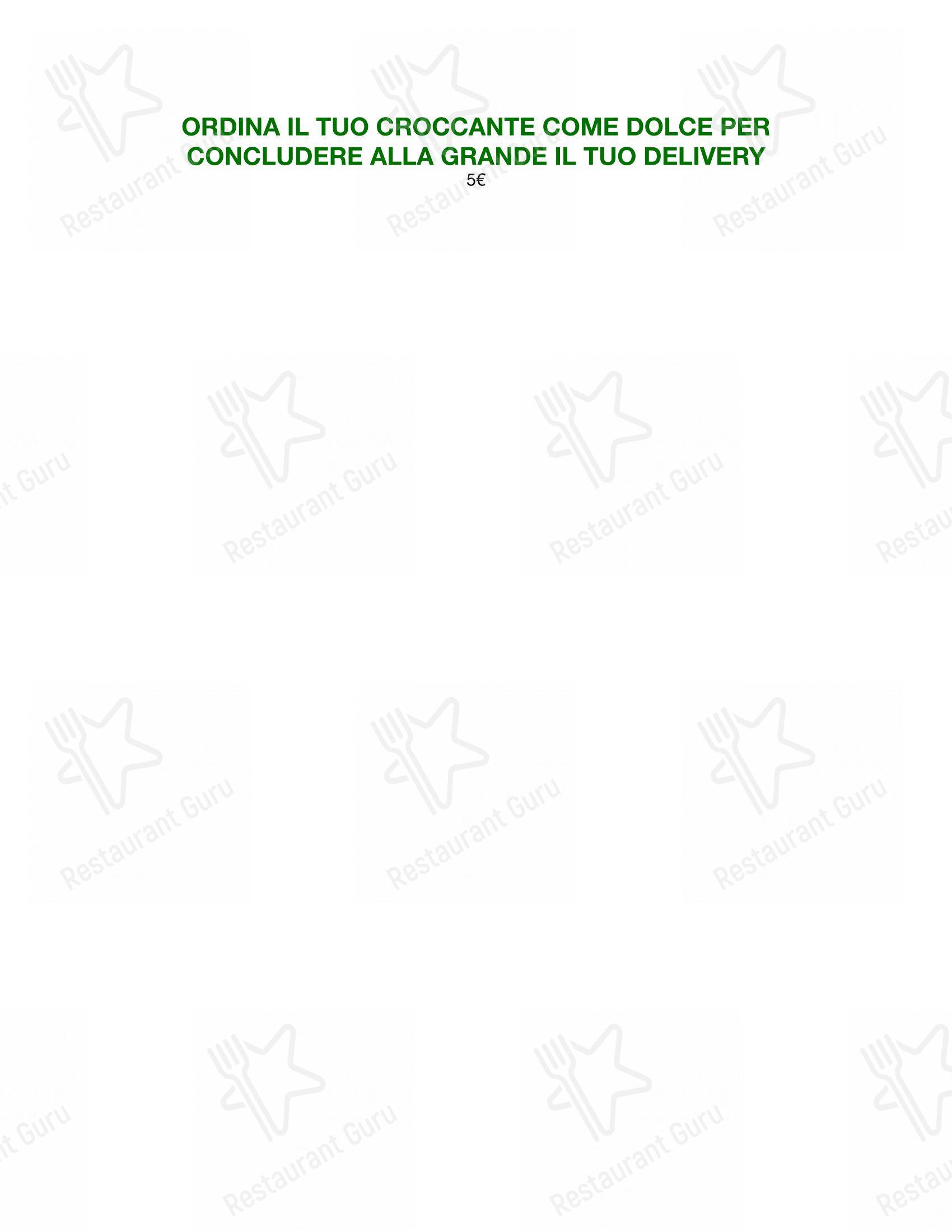 Menu bar per Ristorante Casanova in Curno