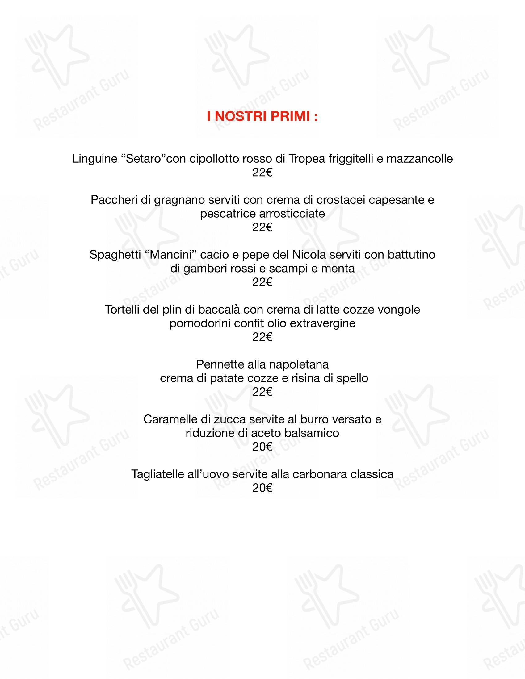 Menu per Ristorante Casanova in Curno
