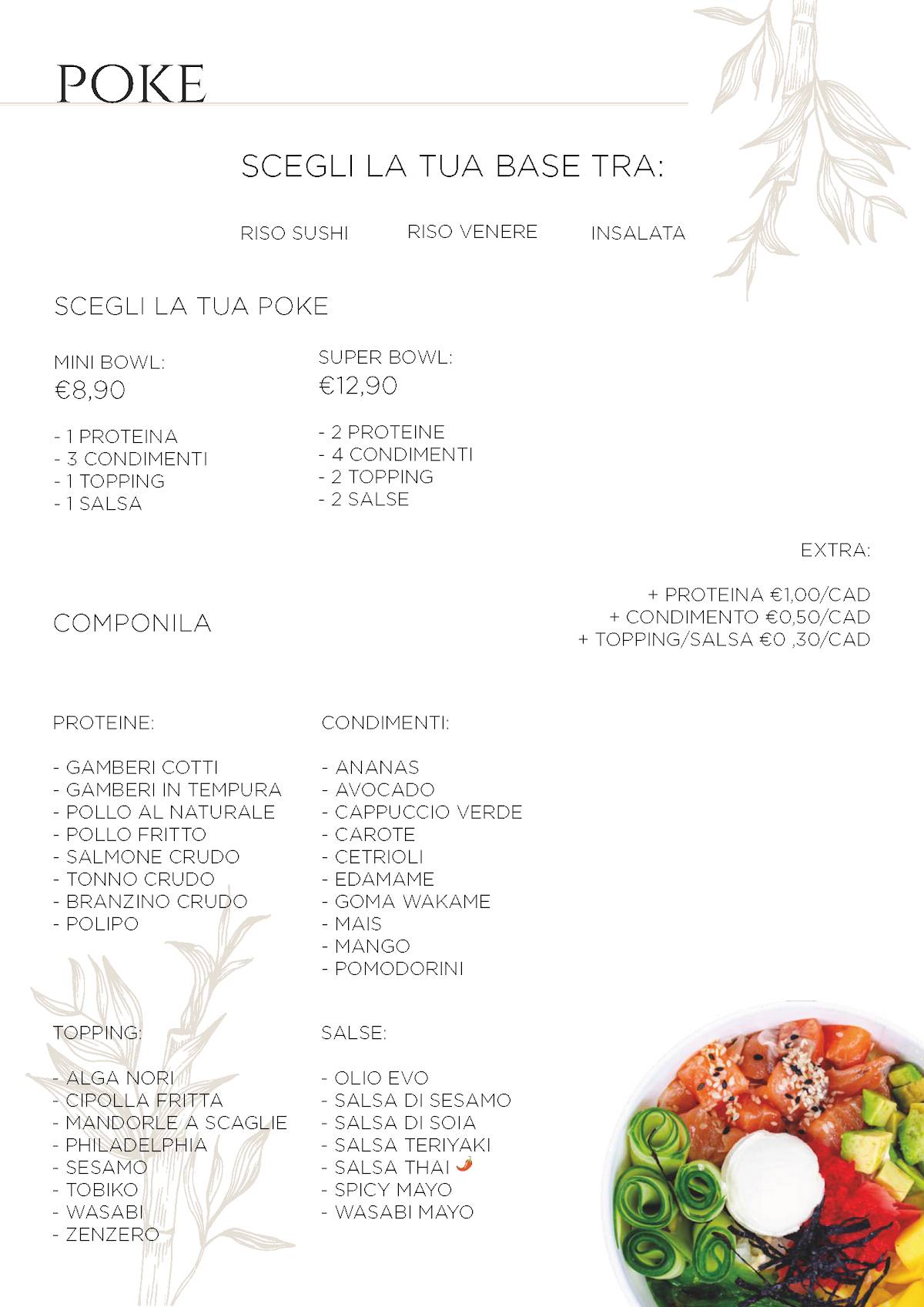 Menu di Ristorante Orientale Huan 