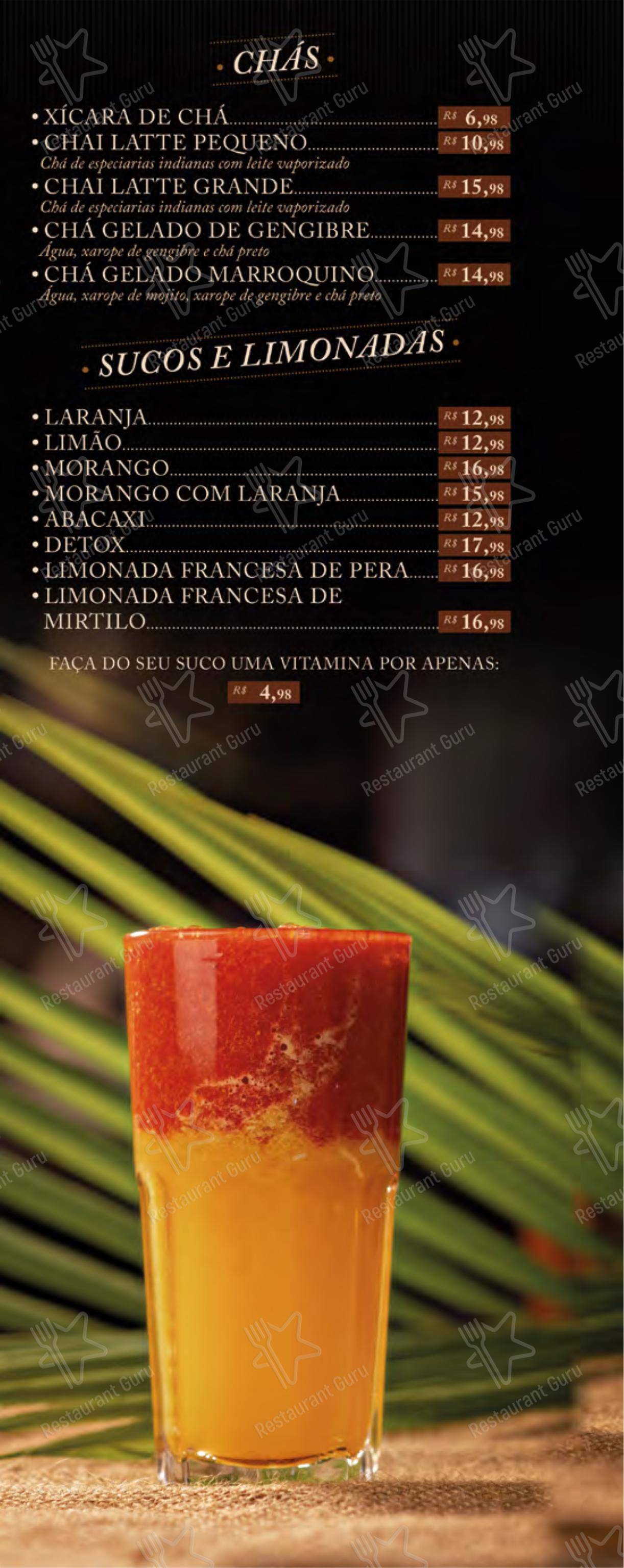 Centro Gastronômico Recanto em Teresópolis - 菜单