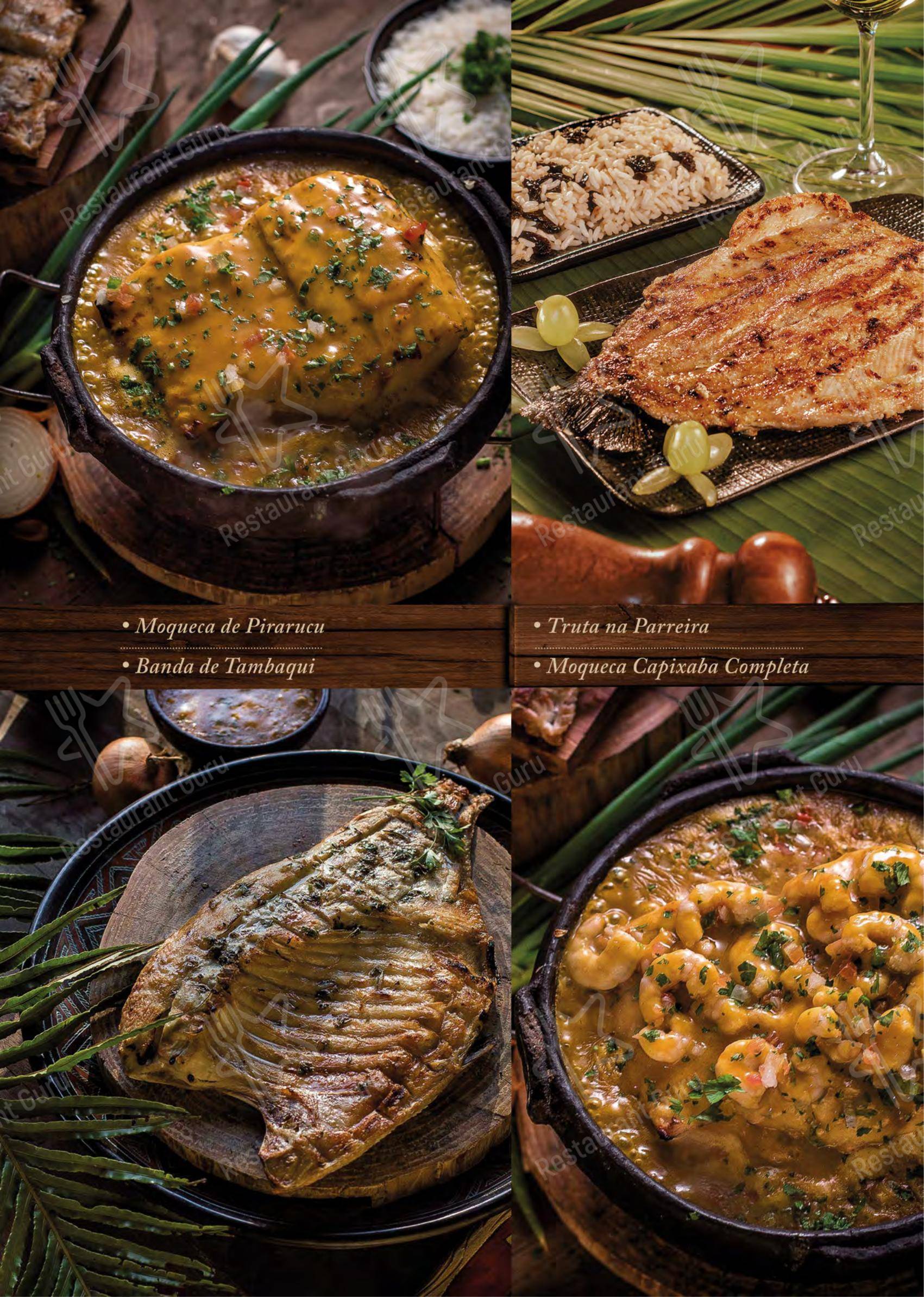 Menu para Centro Gastronômico Recanto restaurante