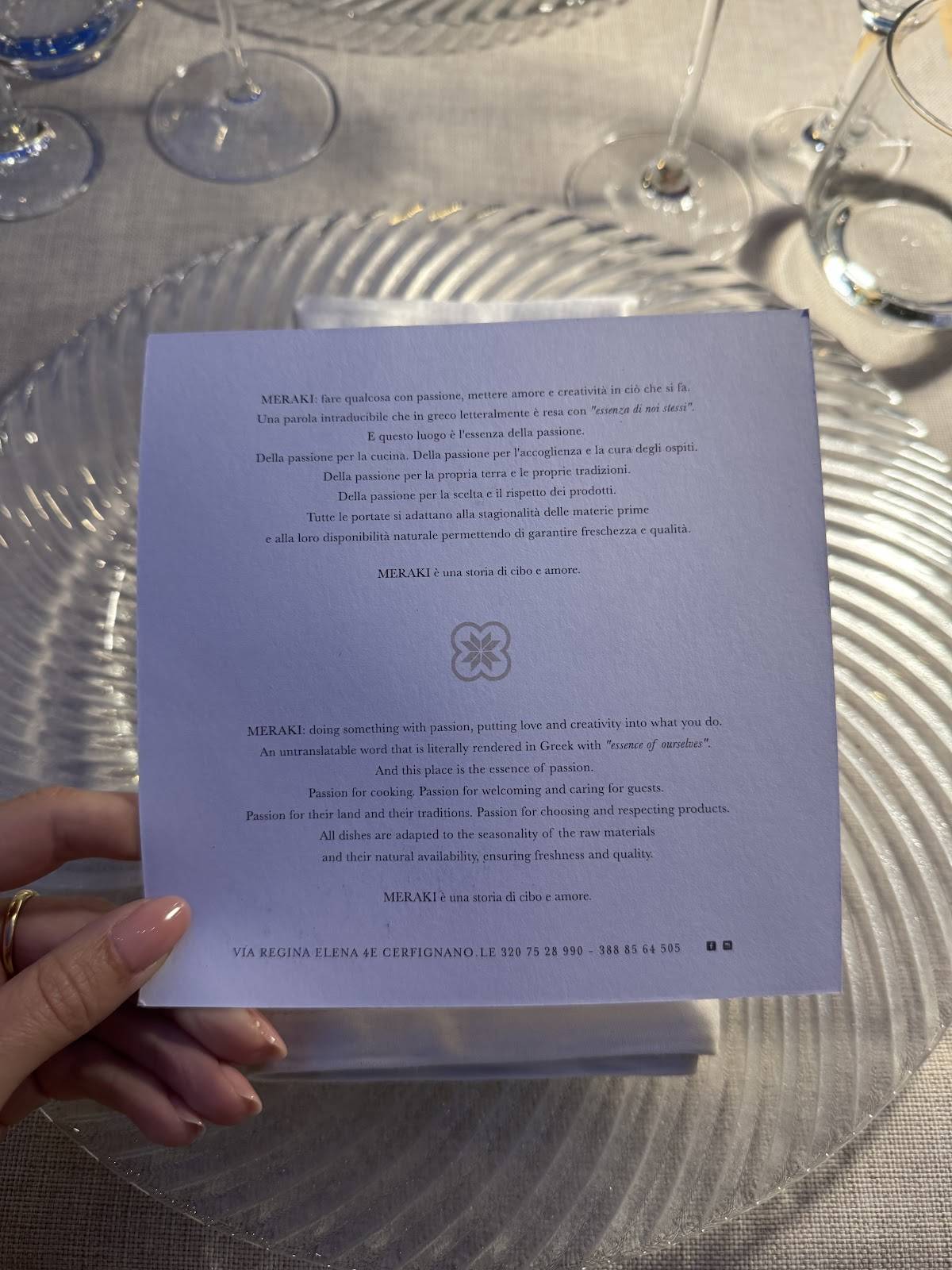 Menu di MERAKI 