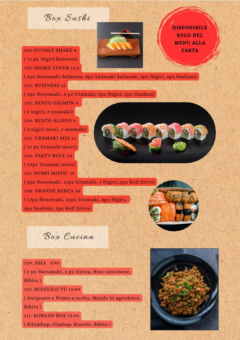 Menu di Butterfly Sushi 