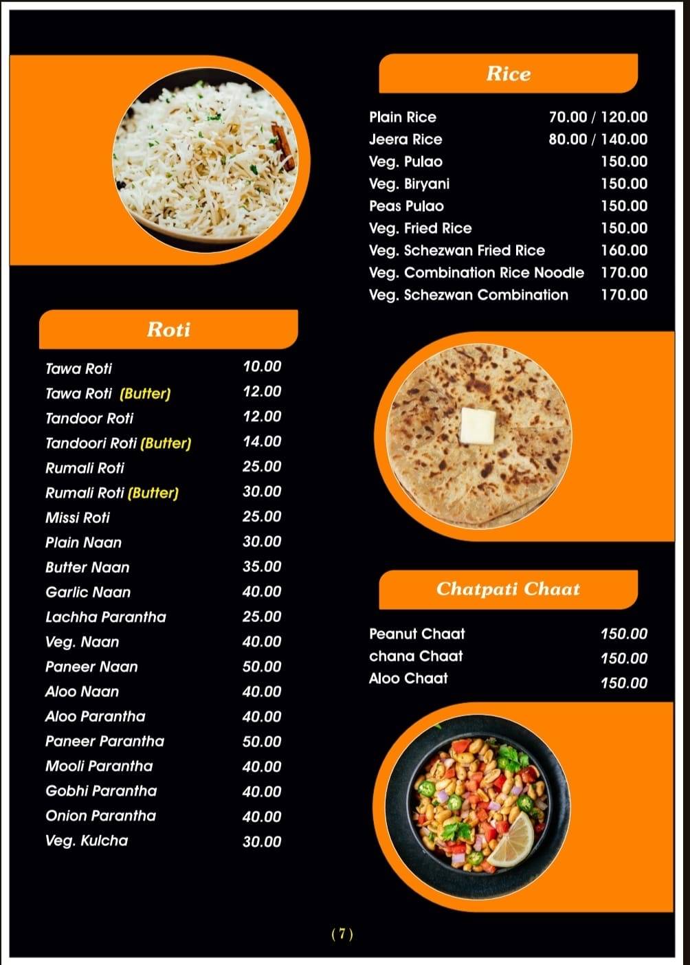 Changezi Restaurant menu