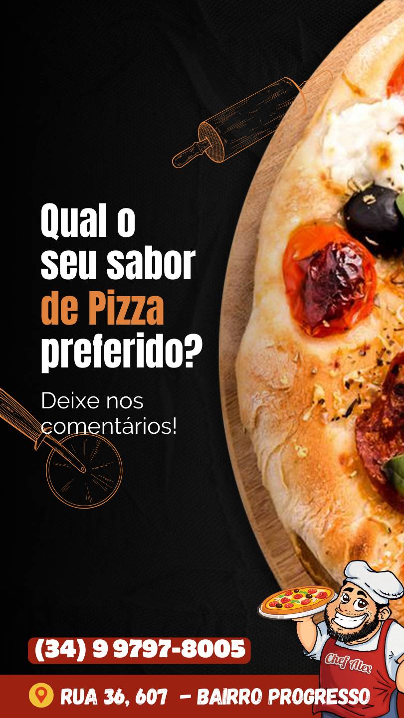 Chef Alex Pizzaria cardápio