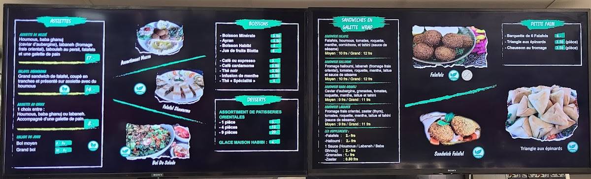 Menu di Chef Falafel (Neuchâtel) 