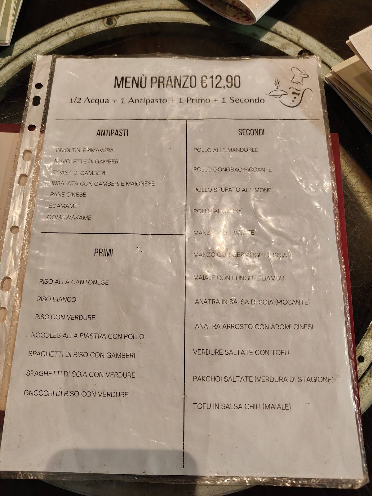 Menu di Cheng Du Ristorante Cinese 