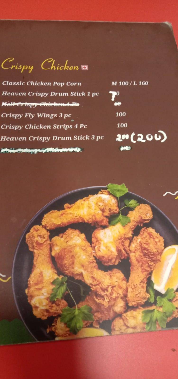 Chat Cups menu