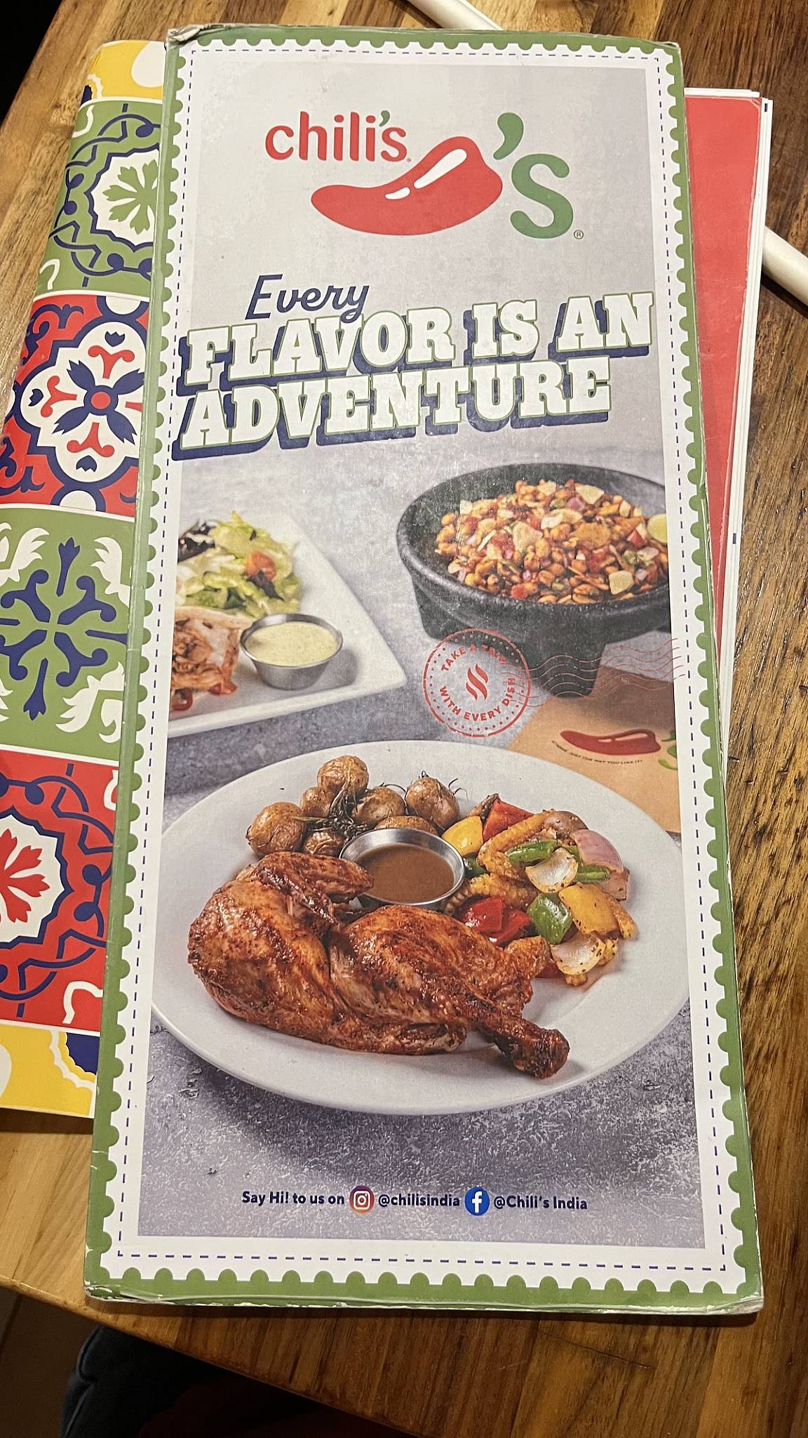 Chili's Cyber Hub menu