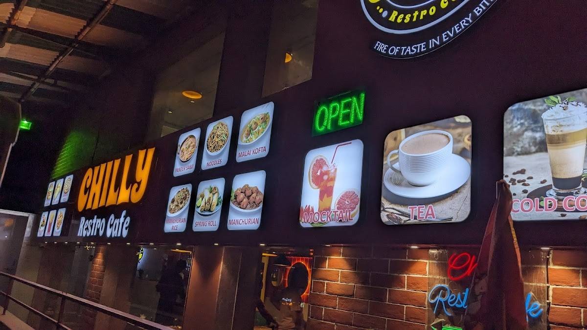 Chilly Restrocafe menu