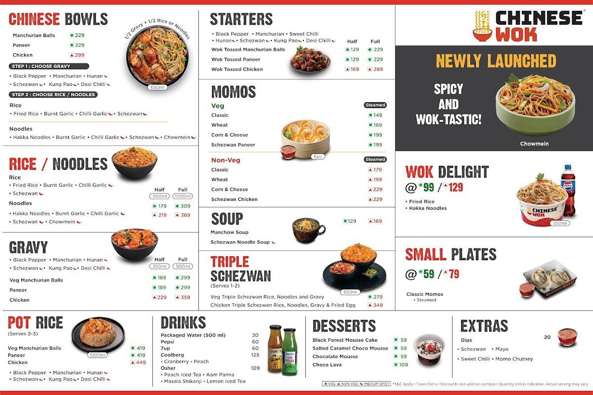 Chinese Wok menu