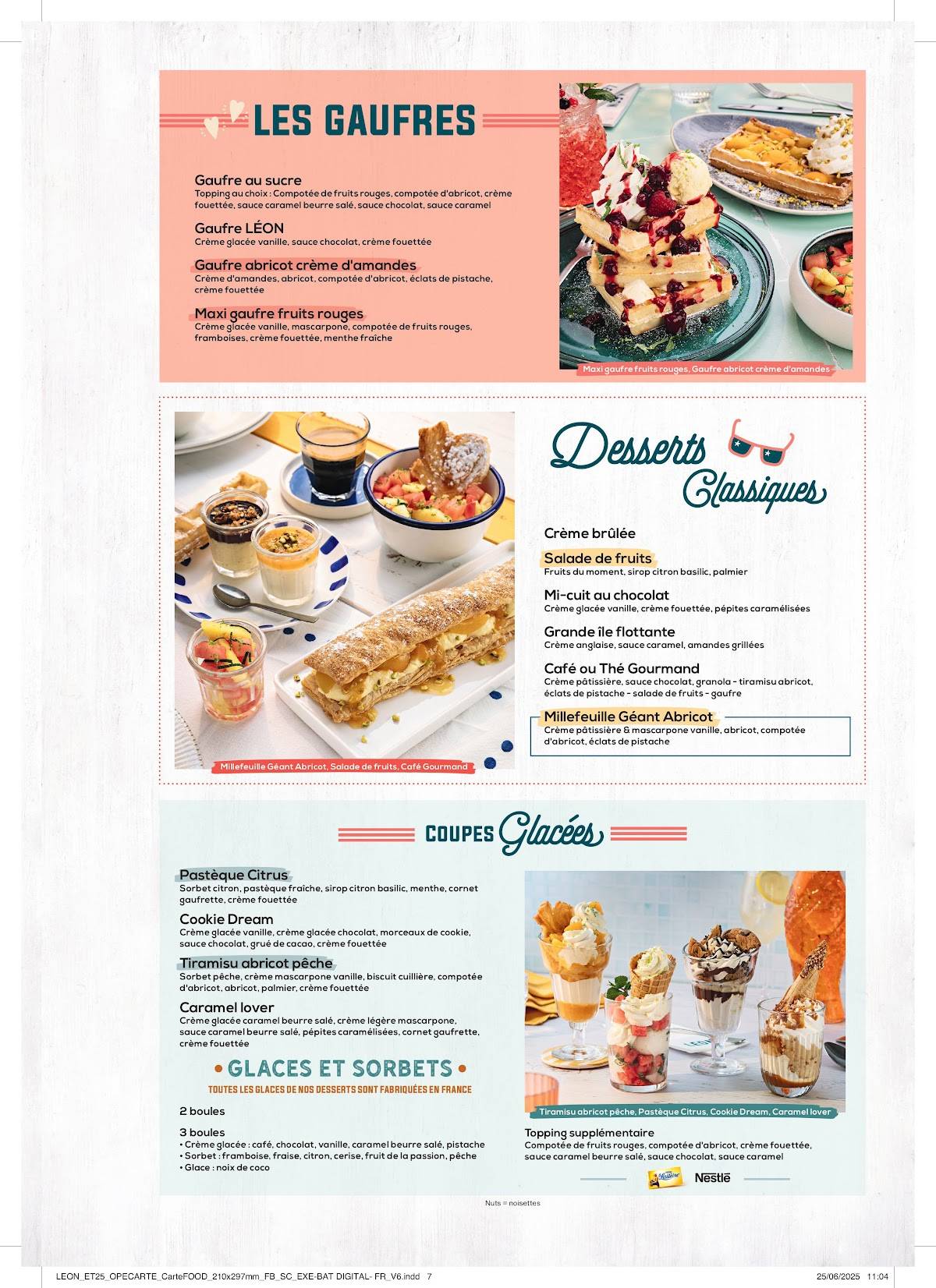 Menu de Léon Seafood & Cocktails - Cholet
