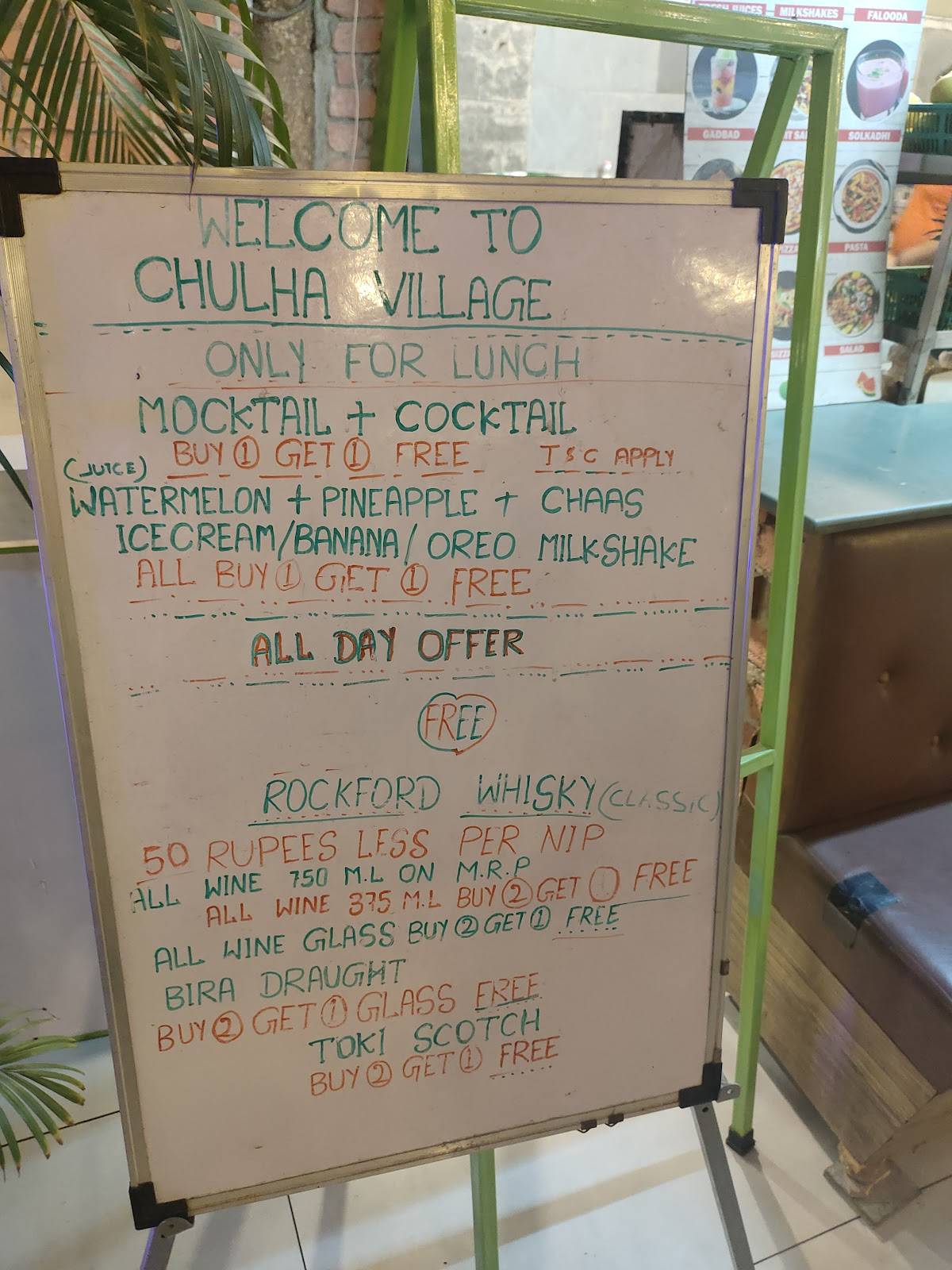 Chulha Village menu