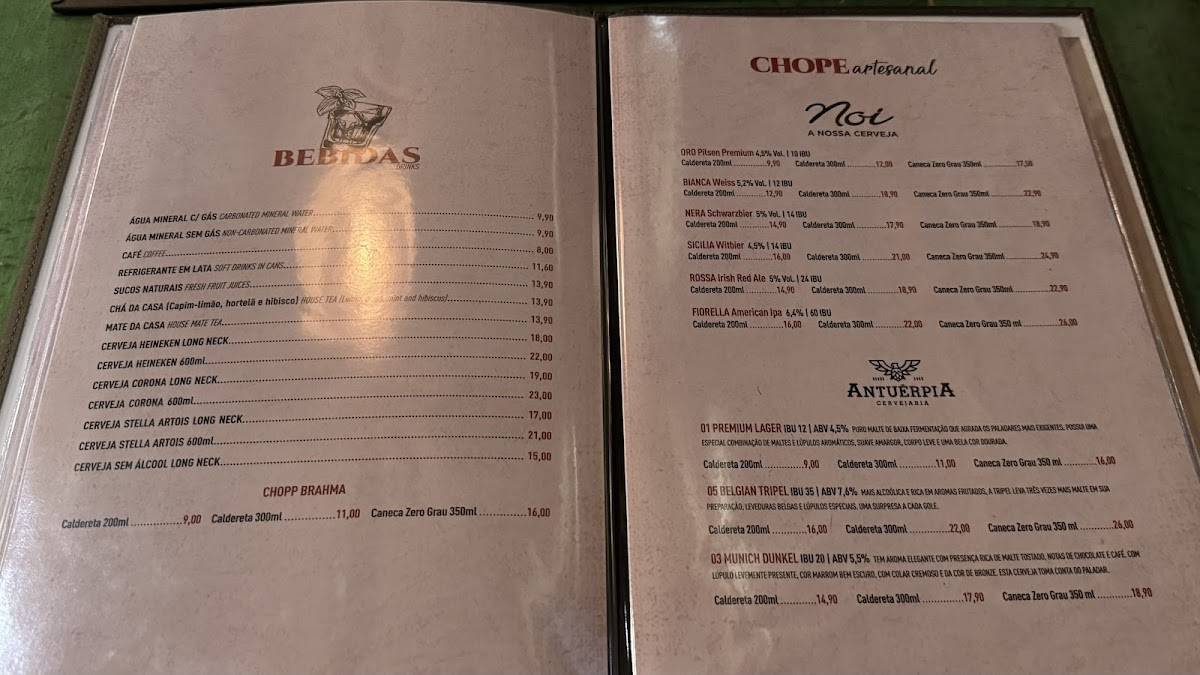 Churrasqueira RJ cardápio