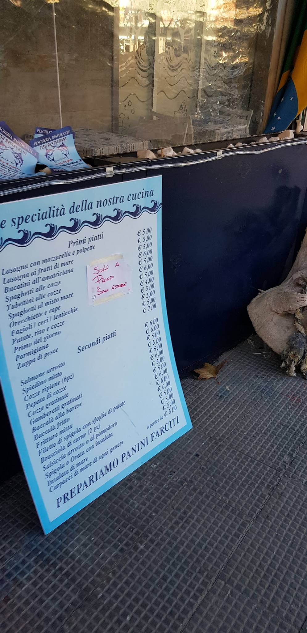 Menu di Ciccill U' Gnore Fish Restaurant 