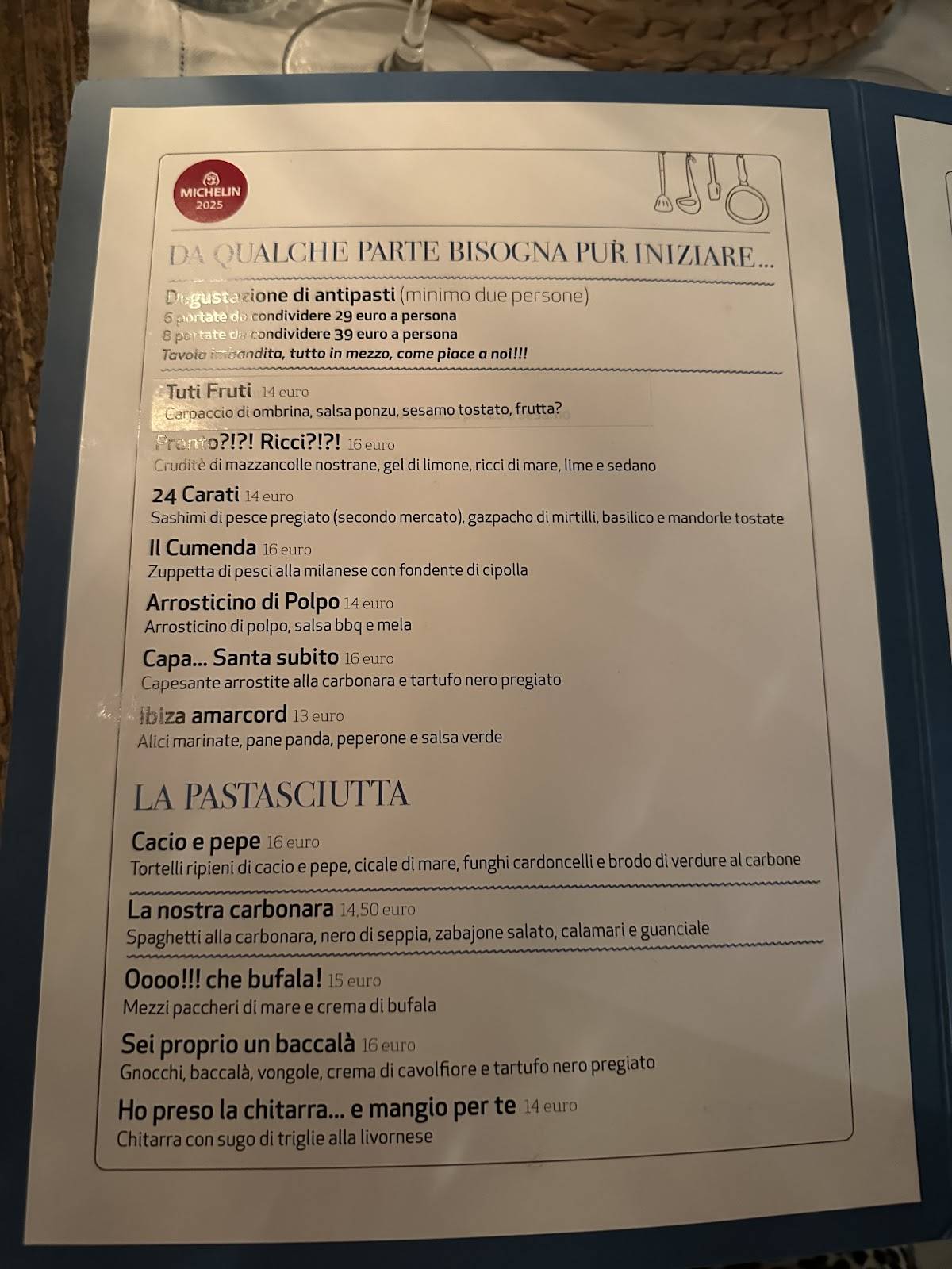 Menu di Cile's Ristorante Bistrot 