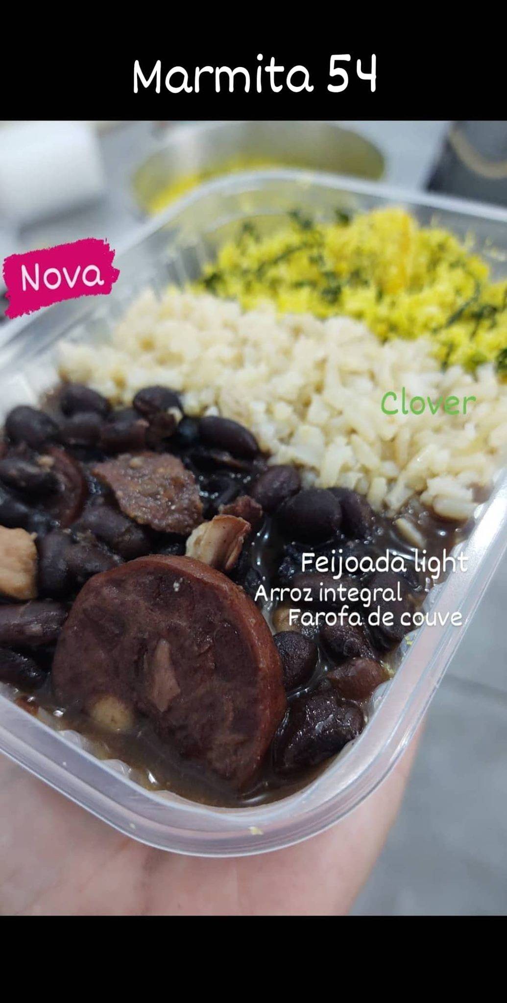 Clover Detox cardápio