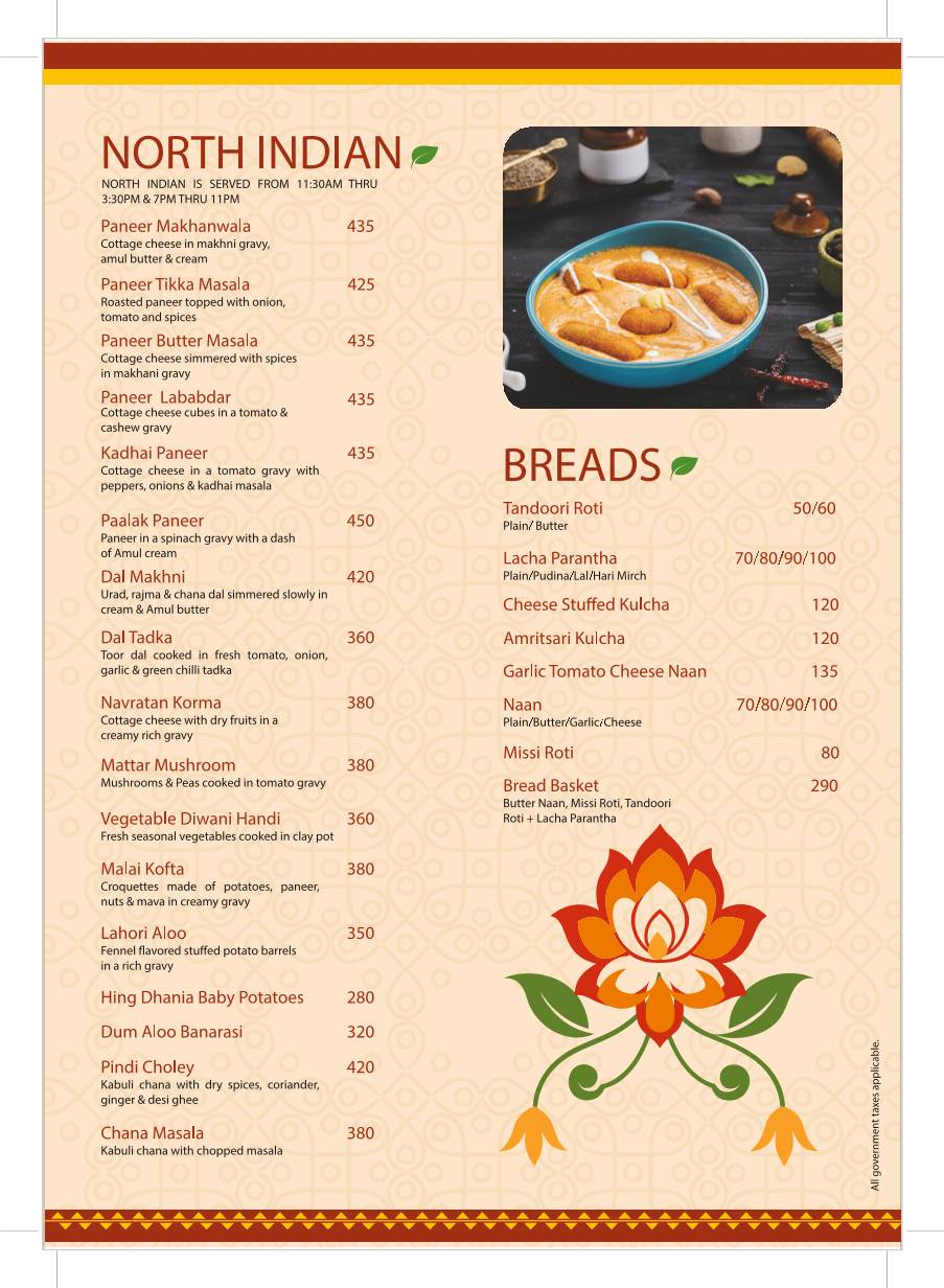 Cocco n Curry menu