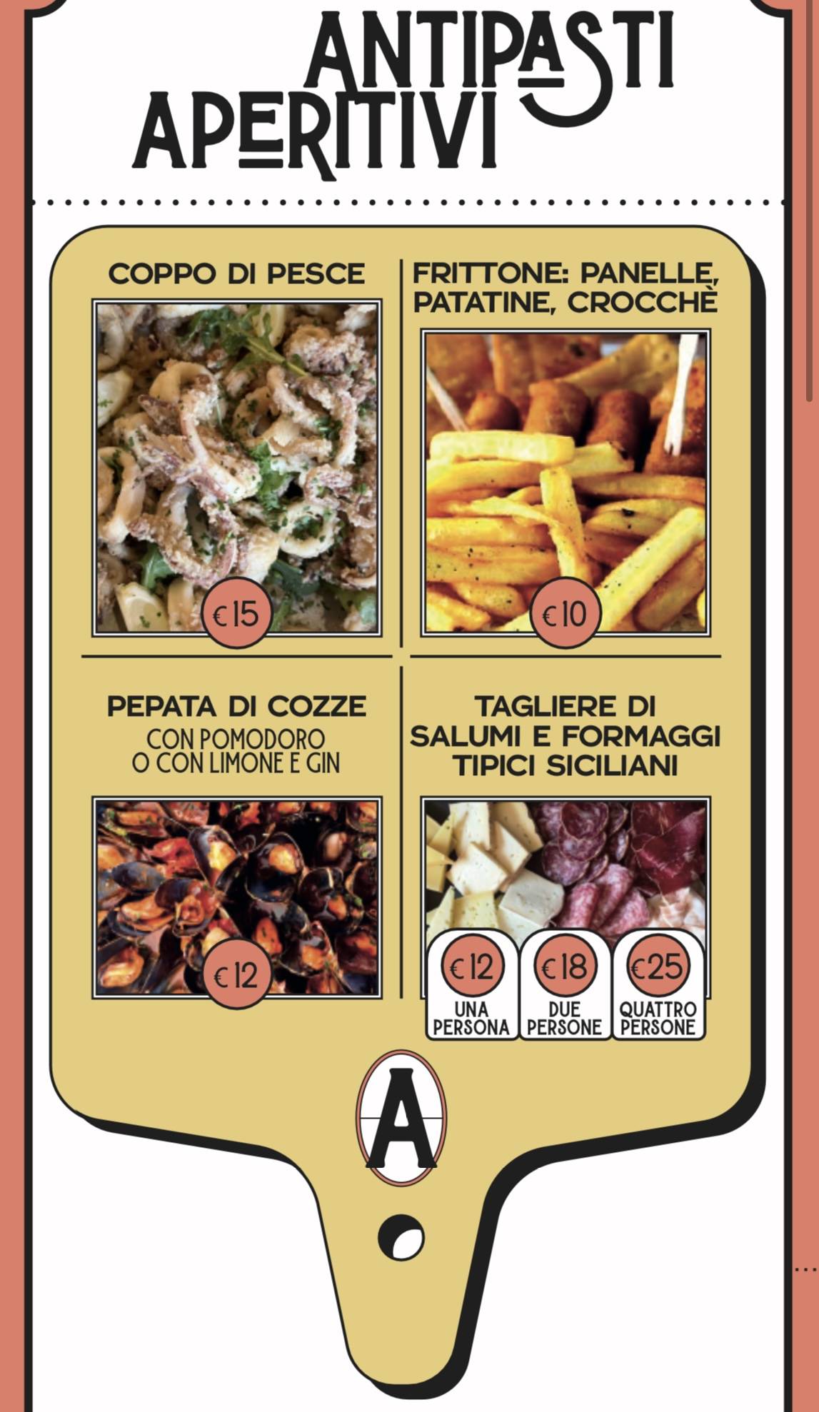 Menu di AMORELLI - Restaurant Cocktail Bar 