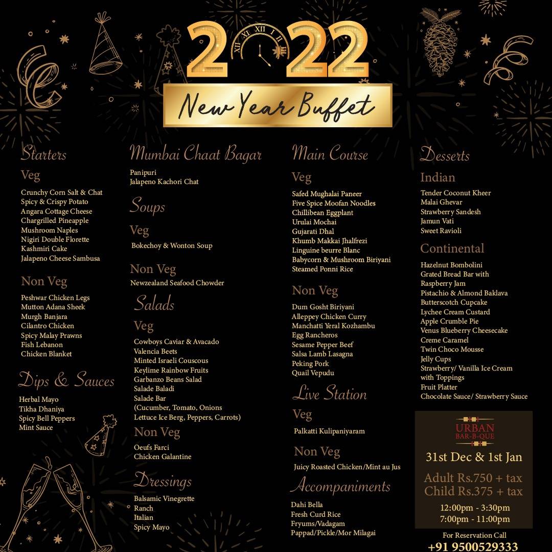 URBAN BAR-B-QUE menu