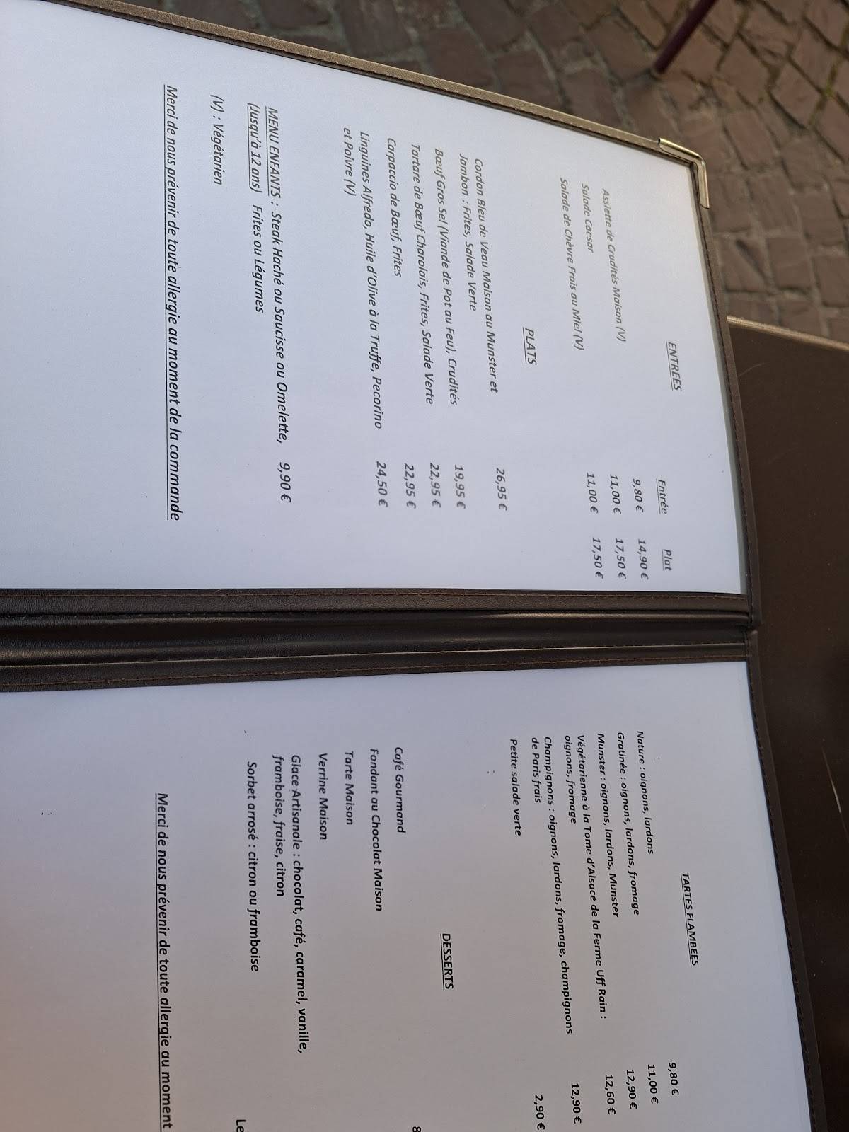 Menu de Le 3