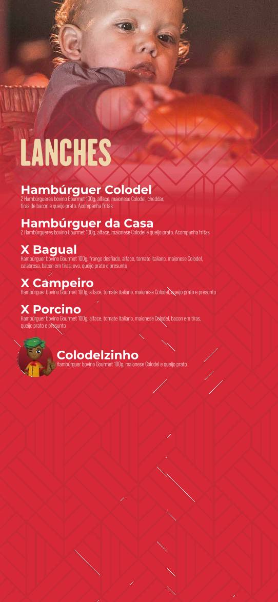 Colodel Pizzaria Santa Felicidade cardápio