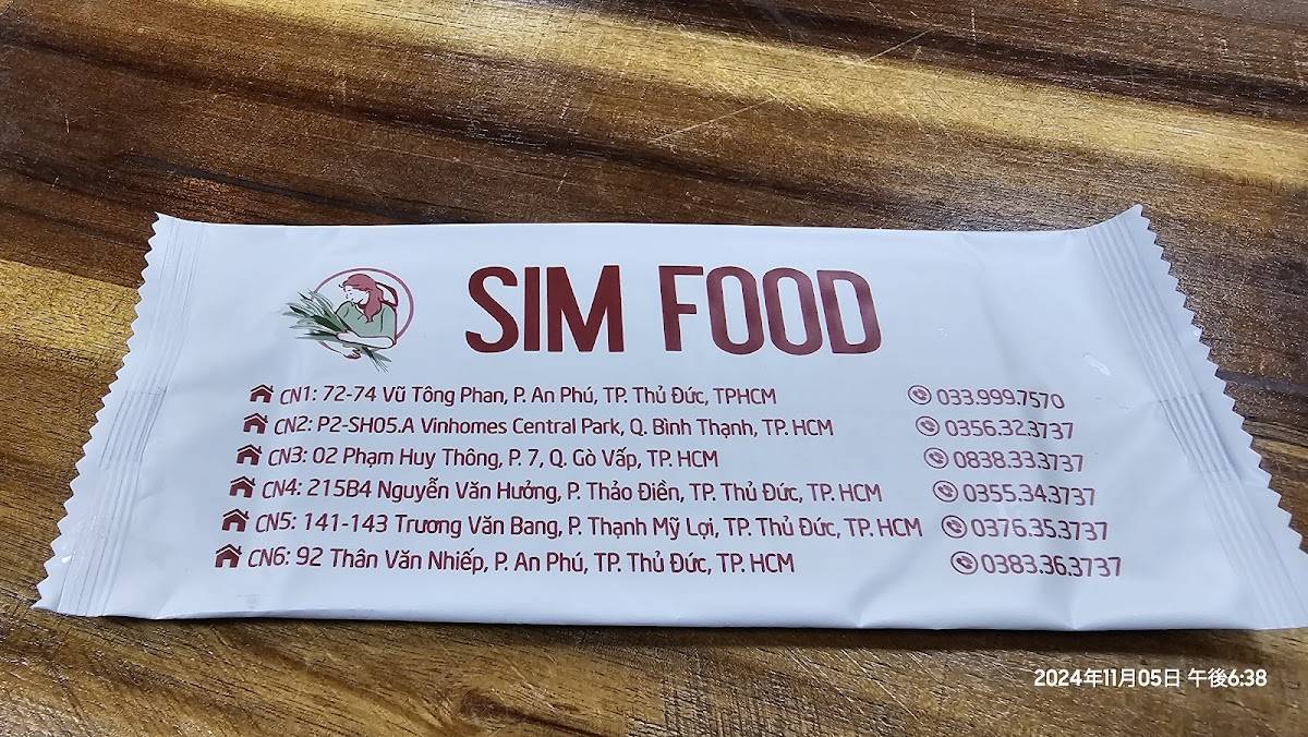 Menu at Cơm Niêu Nhà Sim - Lẩu Gà Lá É - CN6 restaurant, Ho Chi Minh City