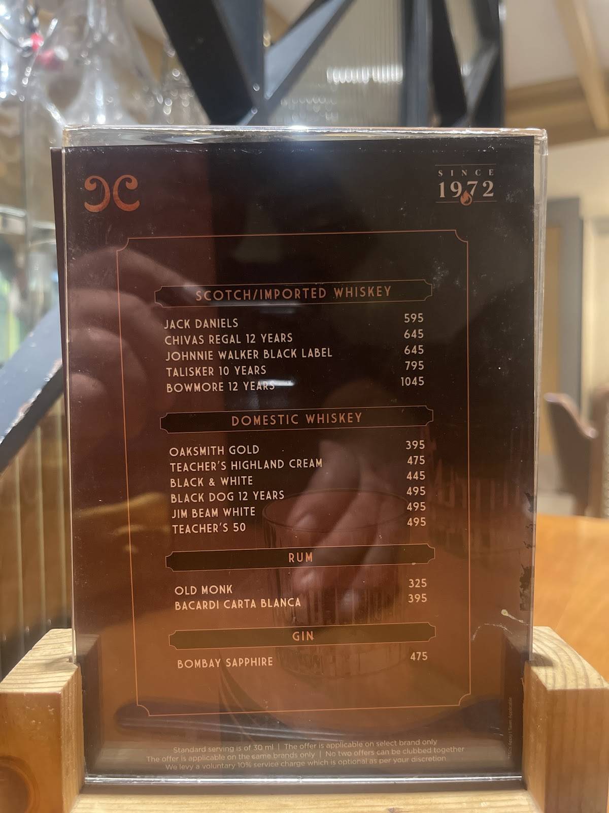 Copper Chimney Worli menu