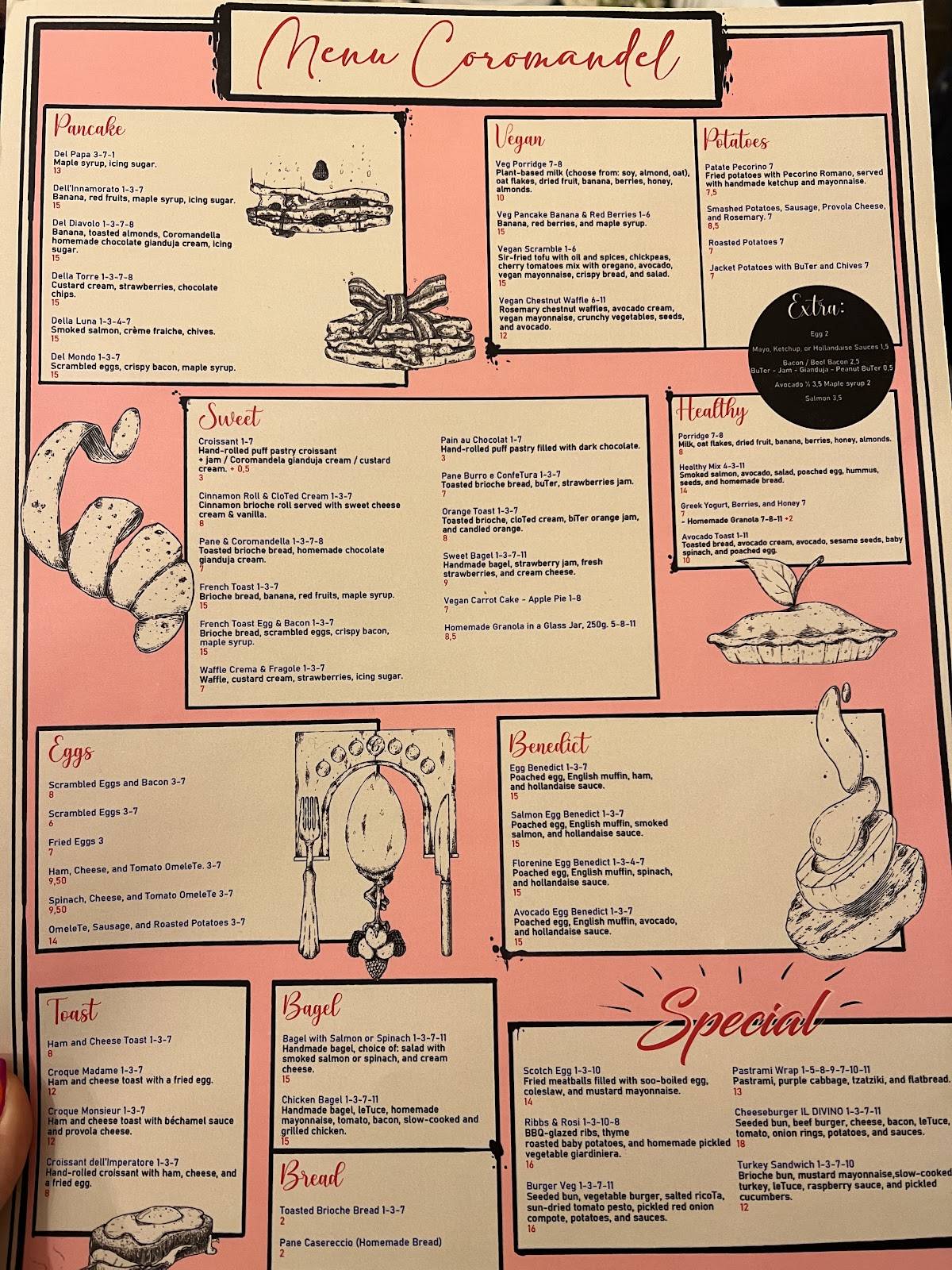 Menu di Coromandel 