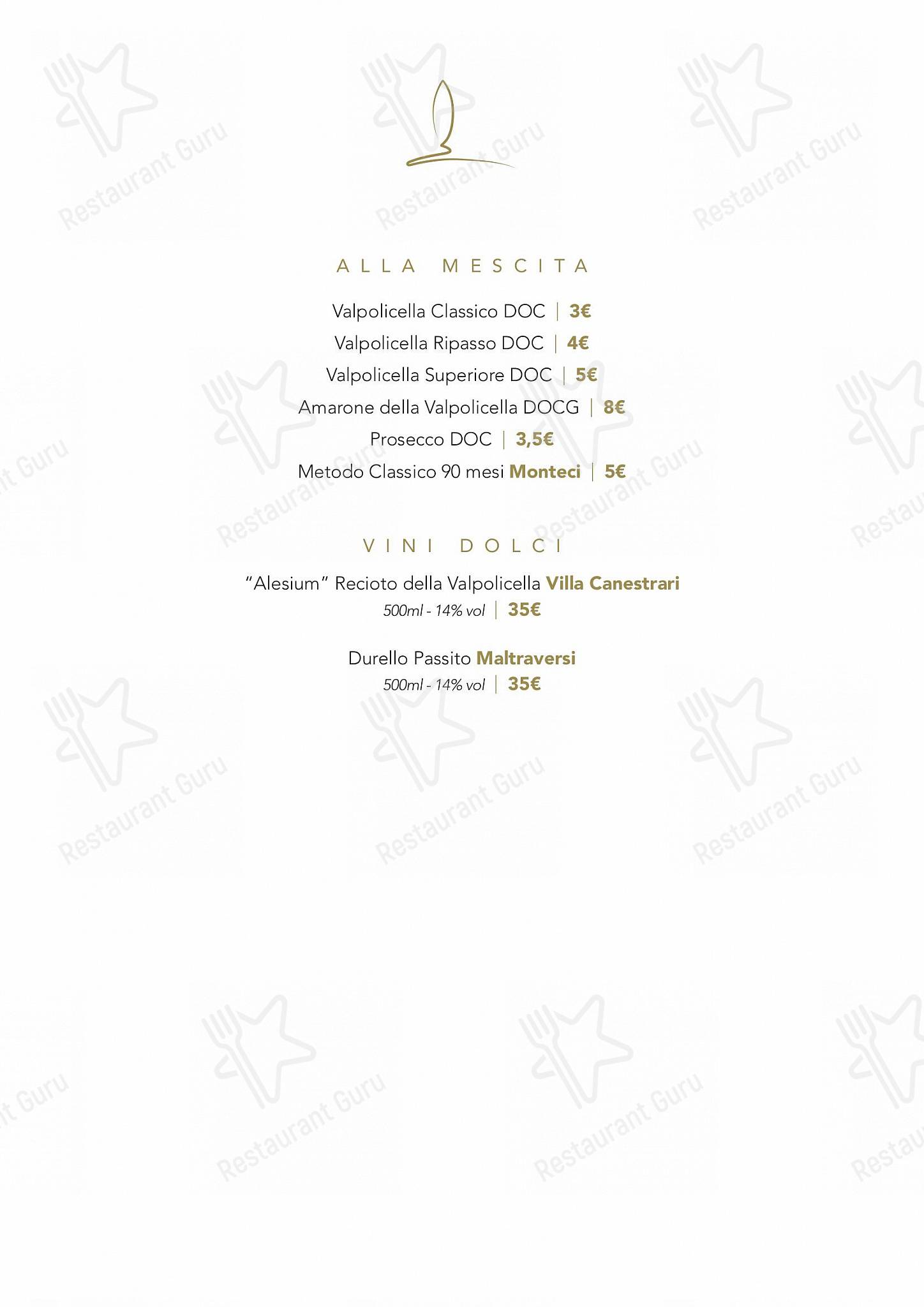 Menu di Agriturismo Corte Scaligera - piatti e bevande