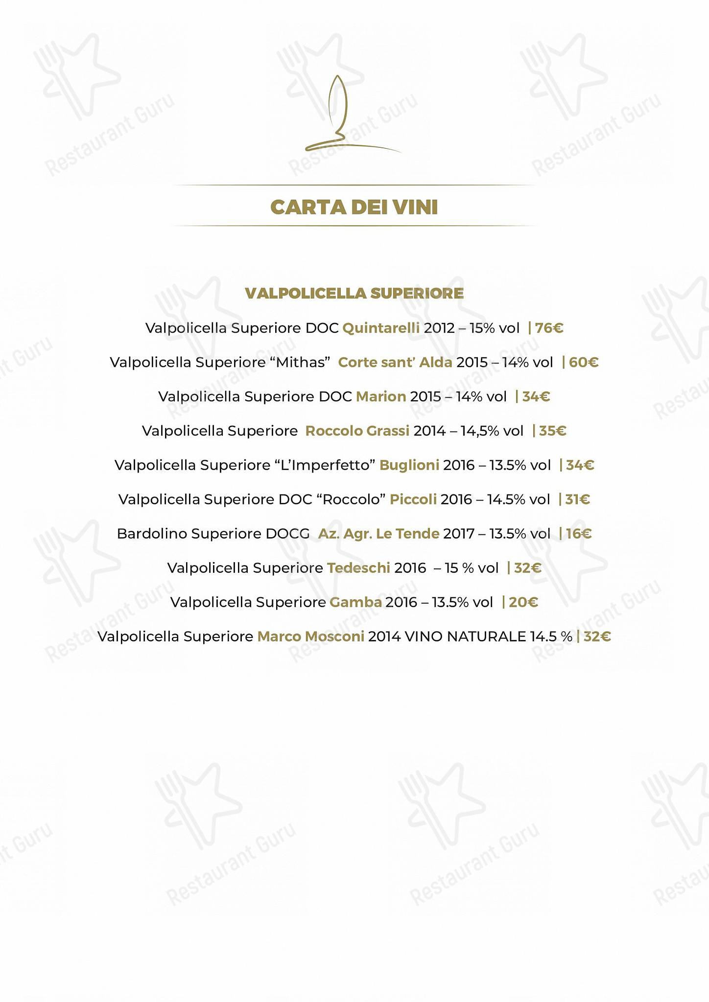 Menu di Agriturismo Corte Scaligera