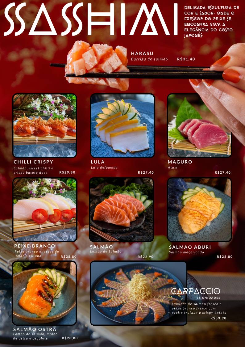 Costa da Luz Sushi Lounge cardápio
