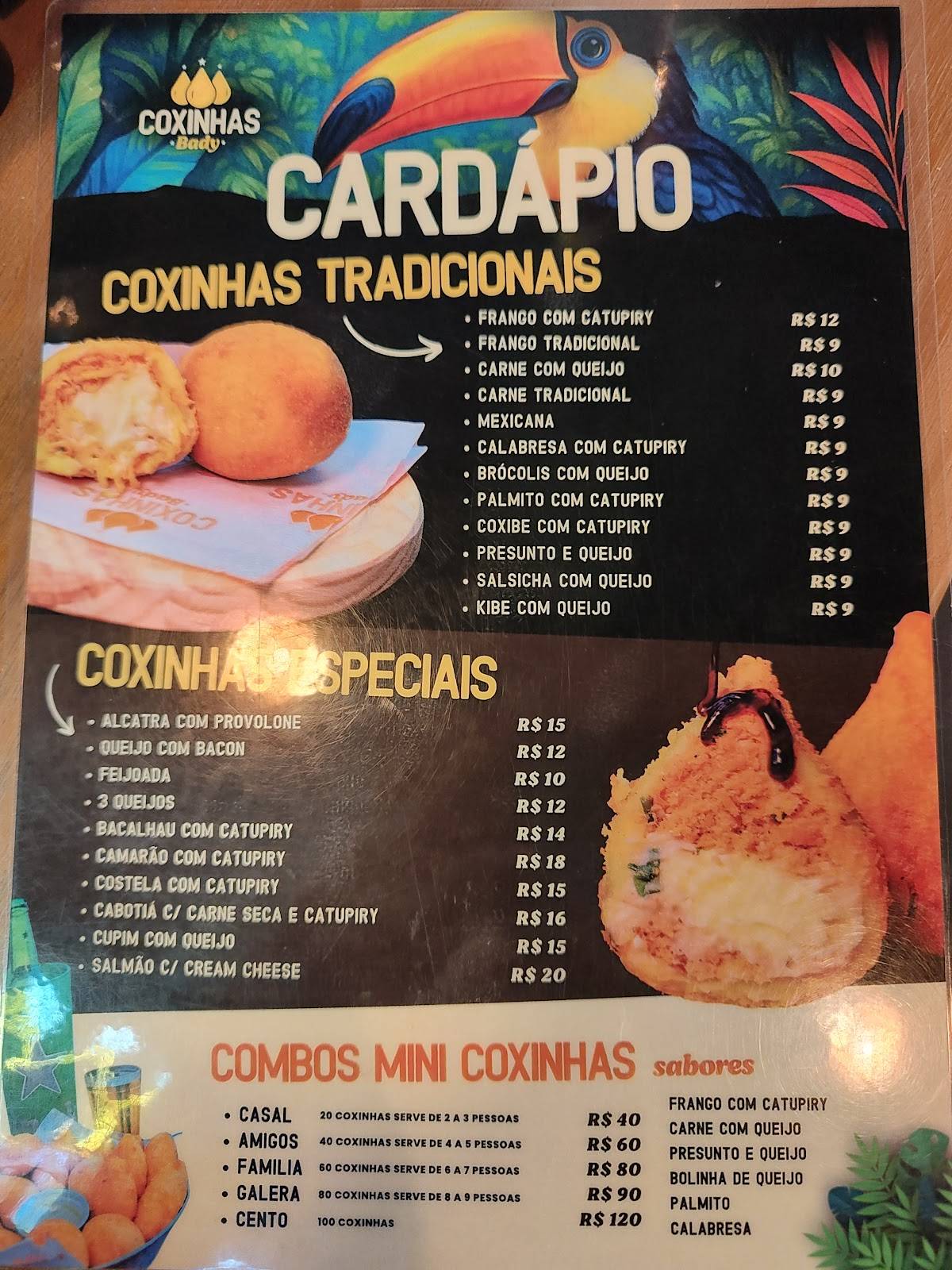 Coxinhas Bady Represa cardápio